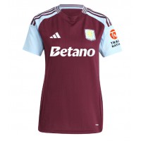 Maglia Calcio Aston Villa Ezri Konsa #4 Prima Divisa Donna 2024-25 Manica Corta